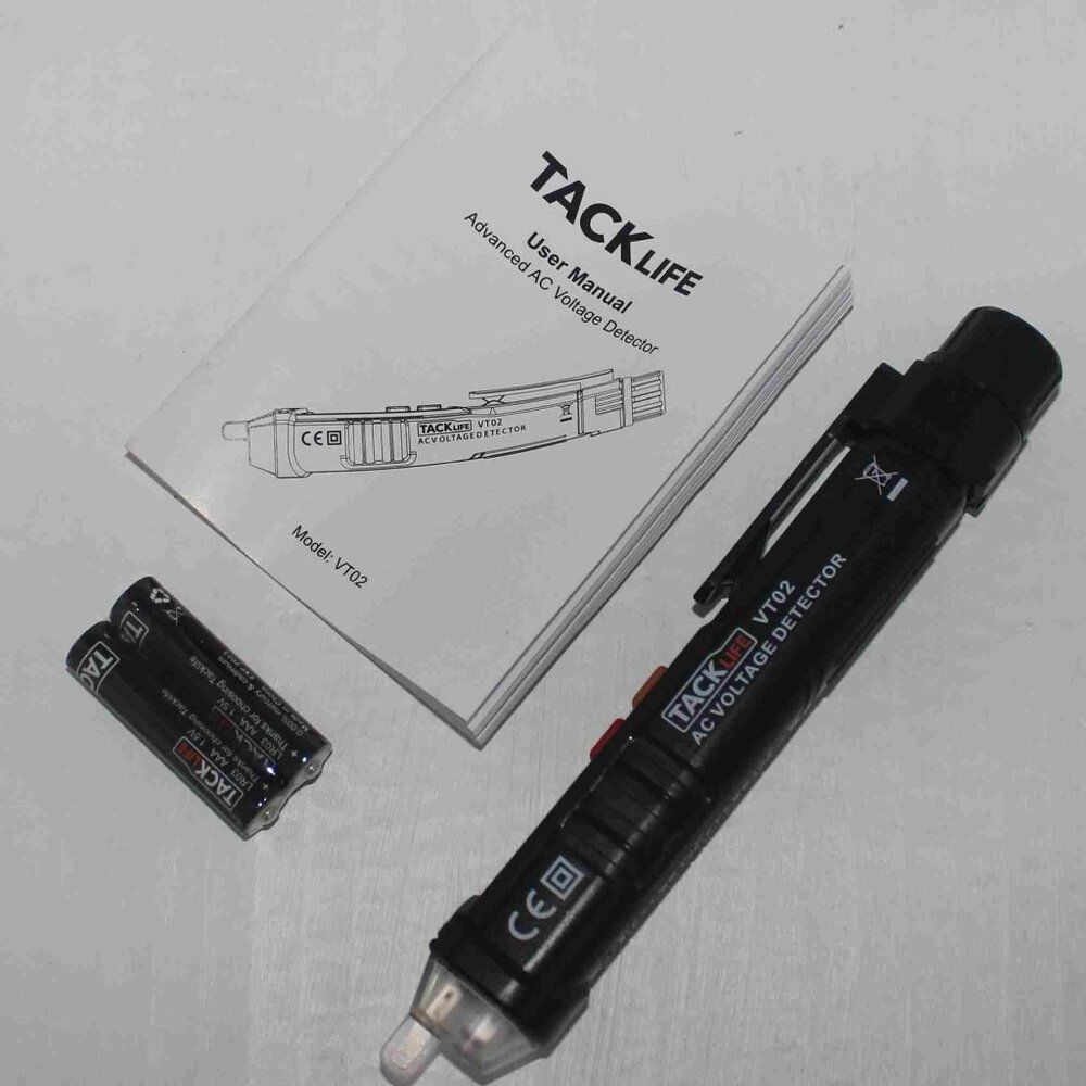 TACKLIFE Non-Contact AC Voltage Tester with Adjustable Sensitivity, LCD Display